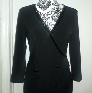 Elegant Black midi dress